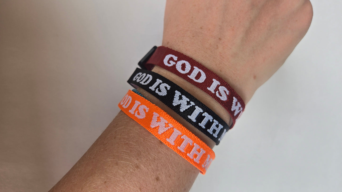 GOD IS WITH ME WRISTBAND