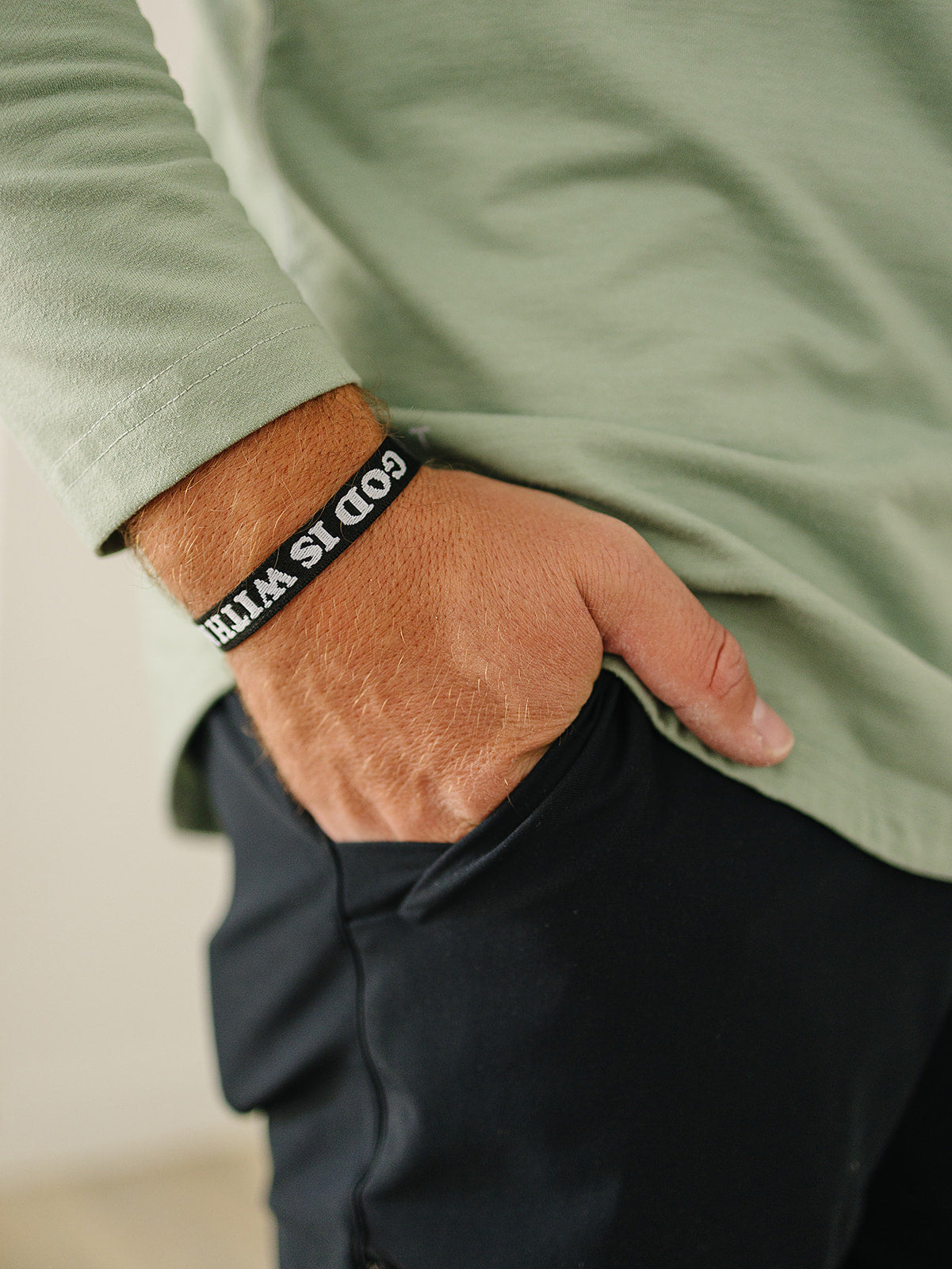 GOD IS WITH ME WRISTBAND