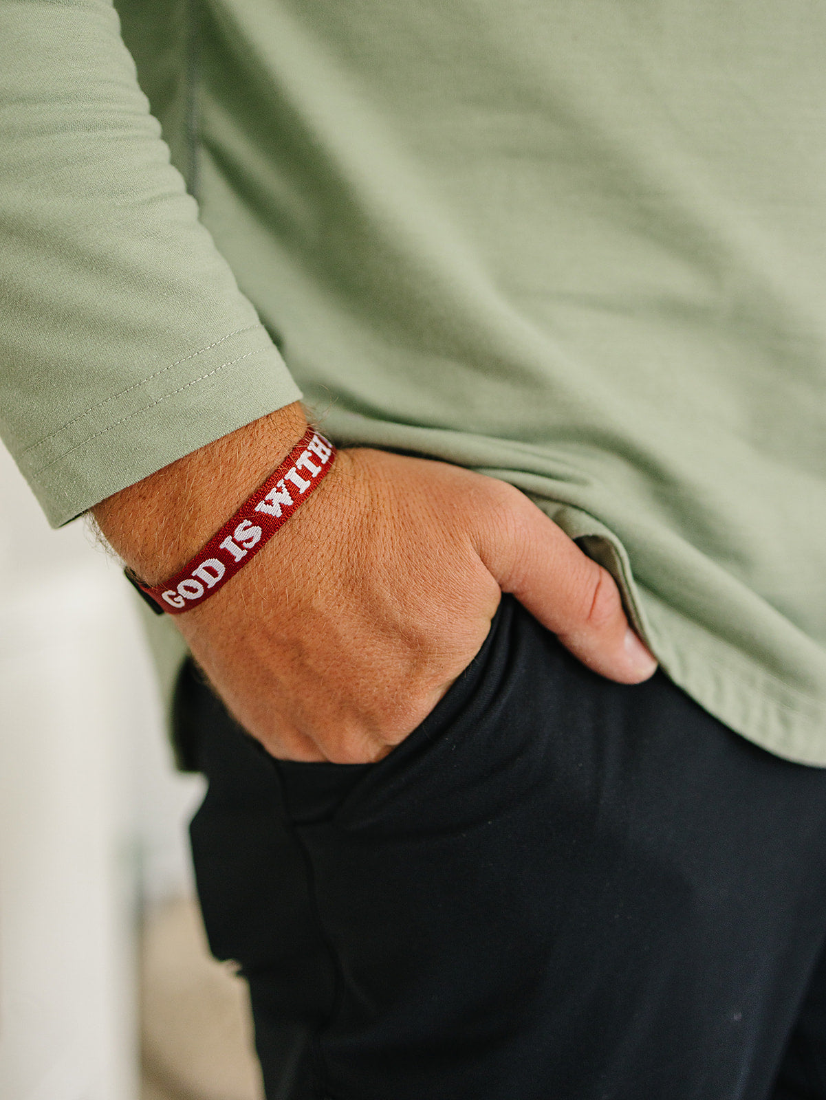 GOD IS WITH ME WRISTBAND