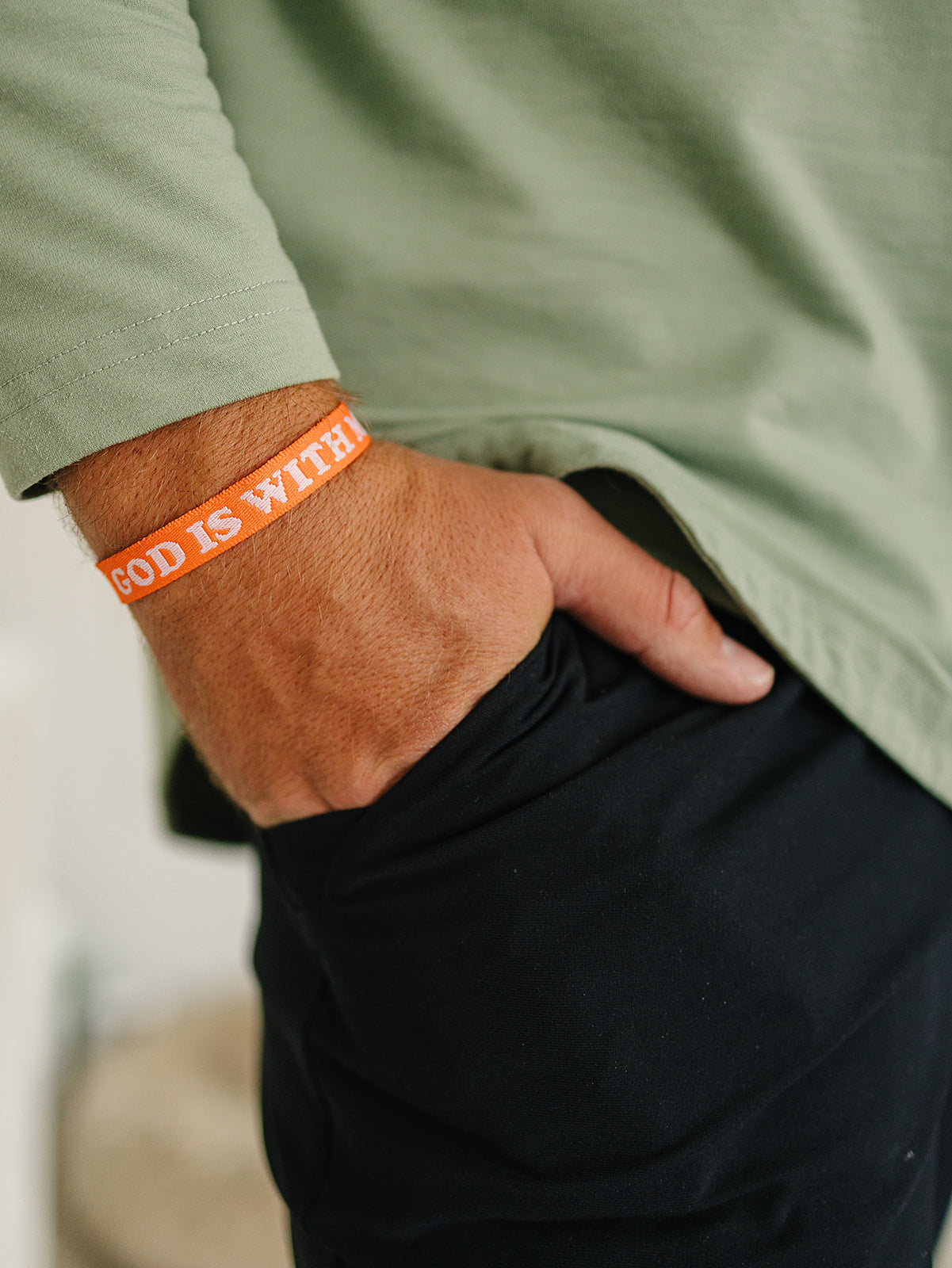 GOD IS WITH ME WRISTBAND